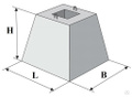 Фундамент железобетонный для установки промежуточных опор ОП-2