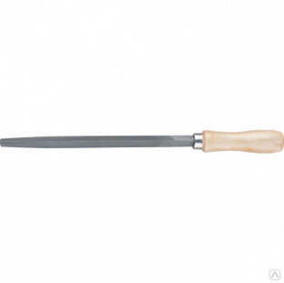 Напильник ON с деревянной ручкой, трехгранный, 300 мм, №2 