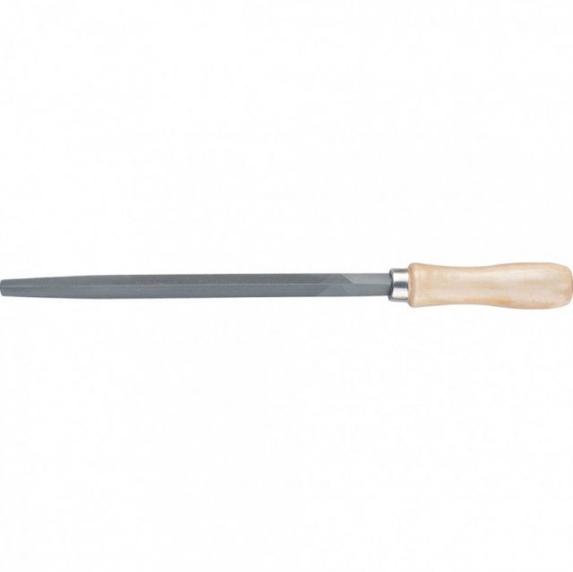 Напильник ON с деревянной ручкой, трехгранный, 300 мм, №2