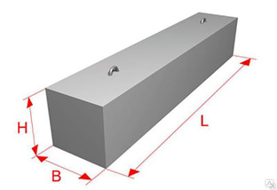 Перемычка брусковая 2пб 19 3 п бетон в15 м200