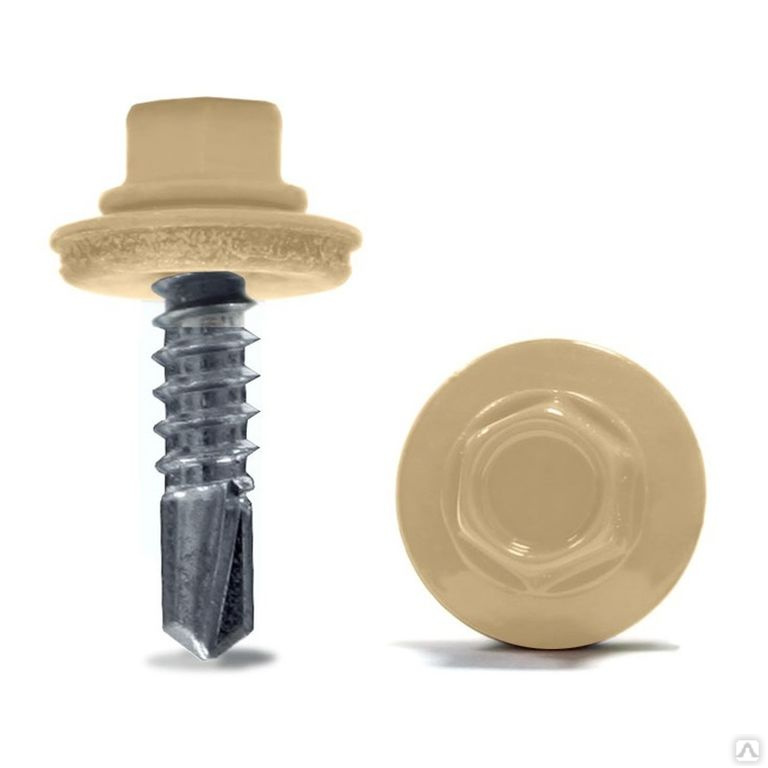 Саморез кровельный 5,5*25 RAL1015, цена в Челябинске от компании Гермес ...