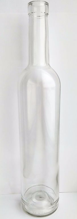 Бутылка стеклянная 0,5 л круглая коньячная