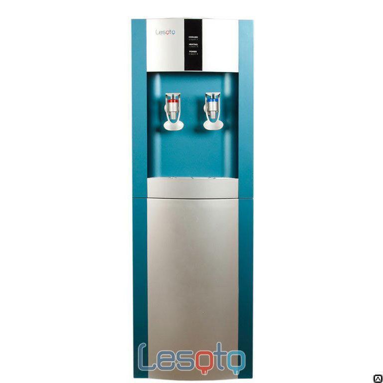 Напольный кулер с холодильником LESOTO 16 L-B/E blue-silver