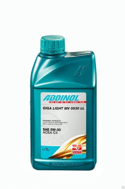 Масло моторное синтетическое ADDINOL Giga Light MV 0530 LL 5л