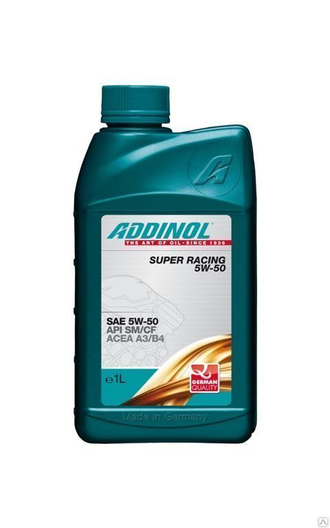 Синтетическое моторное масло (синтетика) ADDINOL Super Racing 5W50