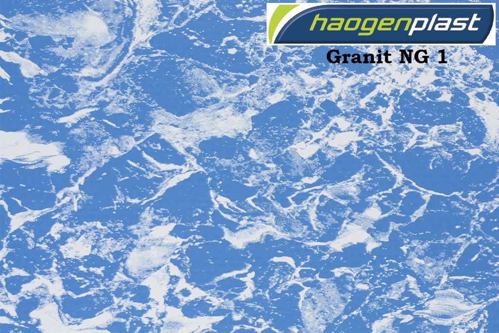 Пленка для бассейна Синий мрамор 1,65 м Granit NG 1