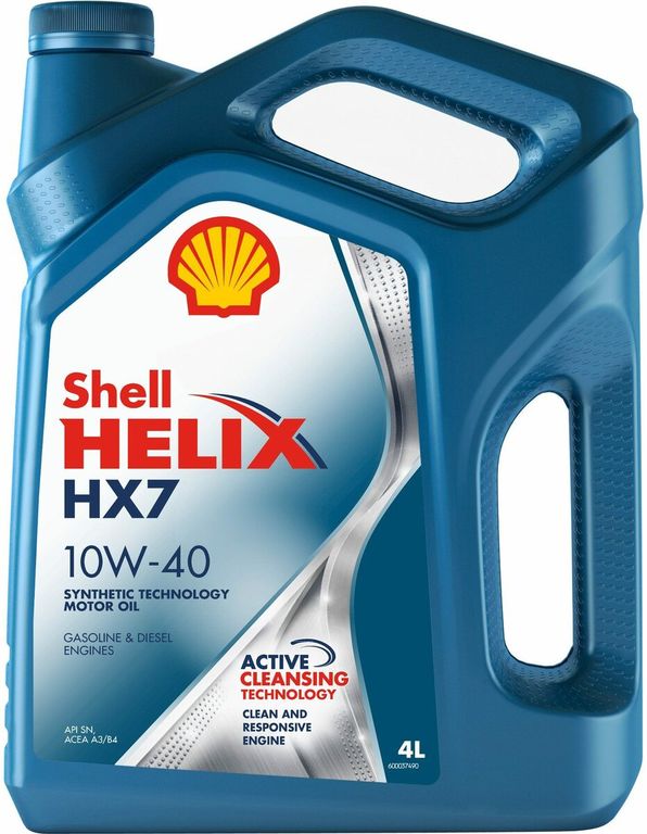 Масло моторное Shell Helix HX7 10w-40 SM/CF A3/B4 полусинт. 4л