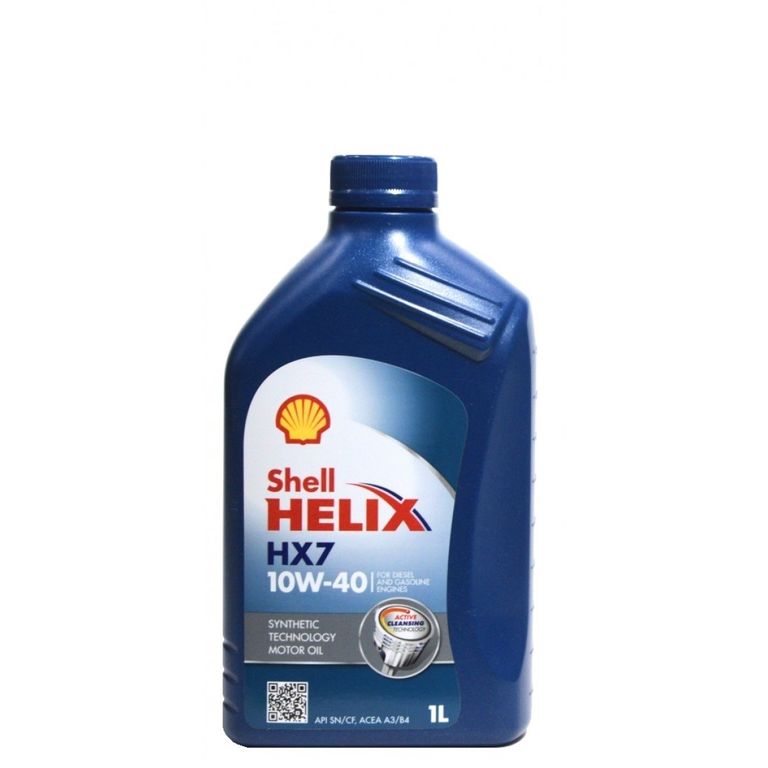 Моторное масло Shell Helix HX7 10w-40 SM/CF A3/B4 полусинт. 1л