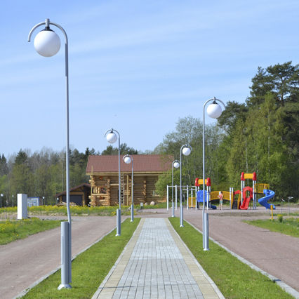 Опора освещения торшерная для парков трубчатая 3000х57х108 мм