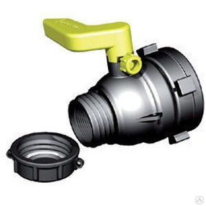 Кран DARCIE DN50 из полипропилена с упорной резьбой S75x6 (2") для ...