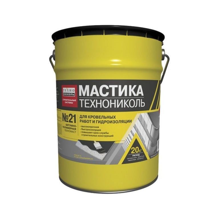 Мастика ТЕХНОНИКОЛЬ № 21 (Техномаст), 10 кг
