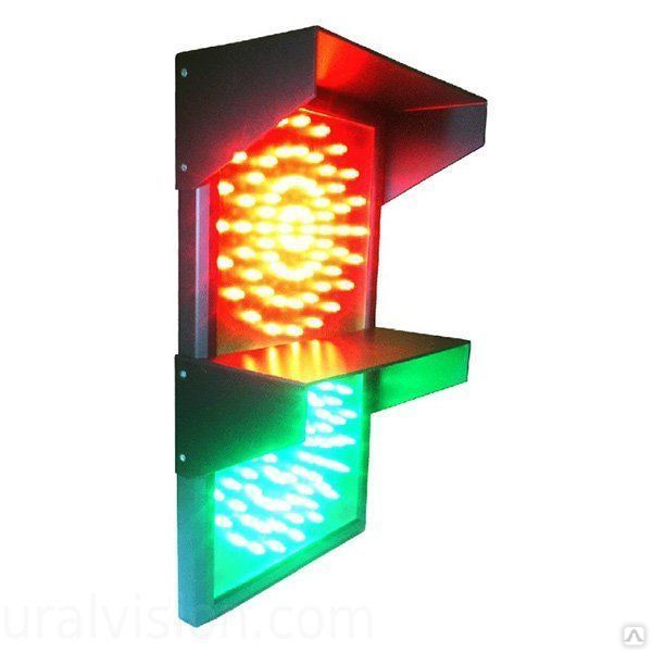 Светофор светодиодный двухсекционный ИС-3/24/К 200ММ Т.8.1, цена в ...