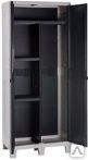 Шкаф 2х дверный глубокий TOOMAX WOODY'S XL 78x46x182 см молочный/ дверцы антрацит