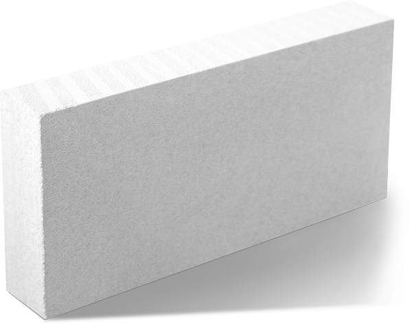 Блок строительный из ячеистого бетона упакованный 100х288х600