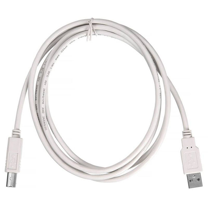 Кабель USB A - USB B 5м Buro USB2.0-AM/BM-5, белый