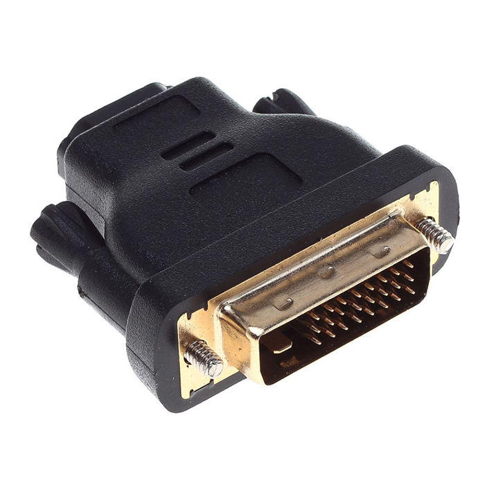 Переходник HDMI - DVI Buro BHP RET ADA_HDMI-DVI позолоченные контакты, черный