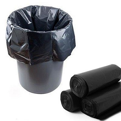 Мешок для мусора 90 литров ПВД 60х85 60 мкм черный
