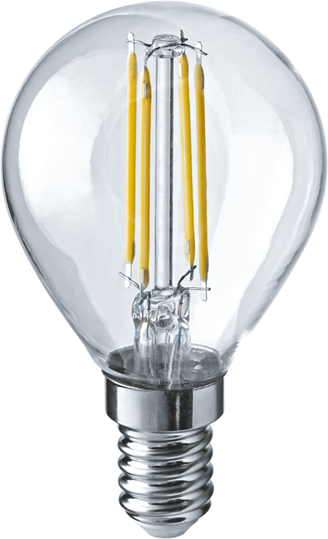 Лампа светодиодная LED 4вт Е14 теплый шар Filament Navigator