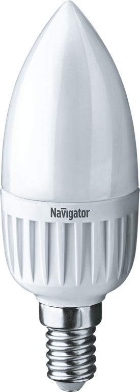 Лампа светодиодная LED 5вт Е14 дневной матовая свеча Navigator