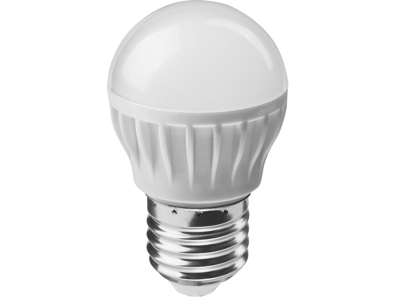 Лампа светодиодная LED 6вт Е27 дневной матовый шар Онлайт