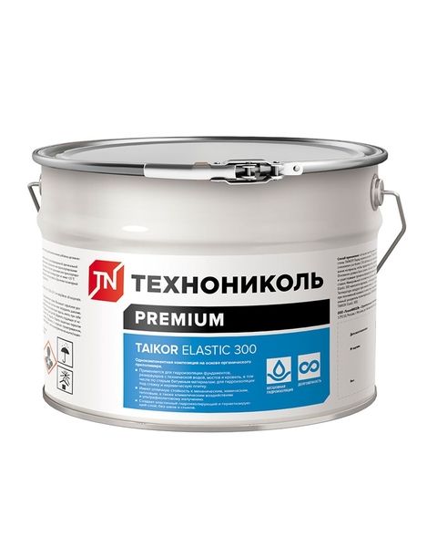 Композиция однокомпонентная полиуретановая TAIKOR Elastic 300 (серый) (12 кг) ТЕХНОНИКОЛЬ