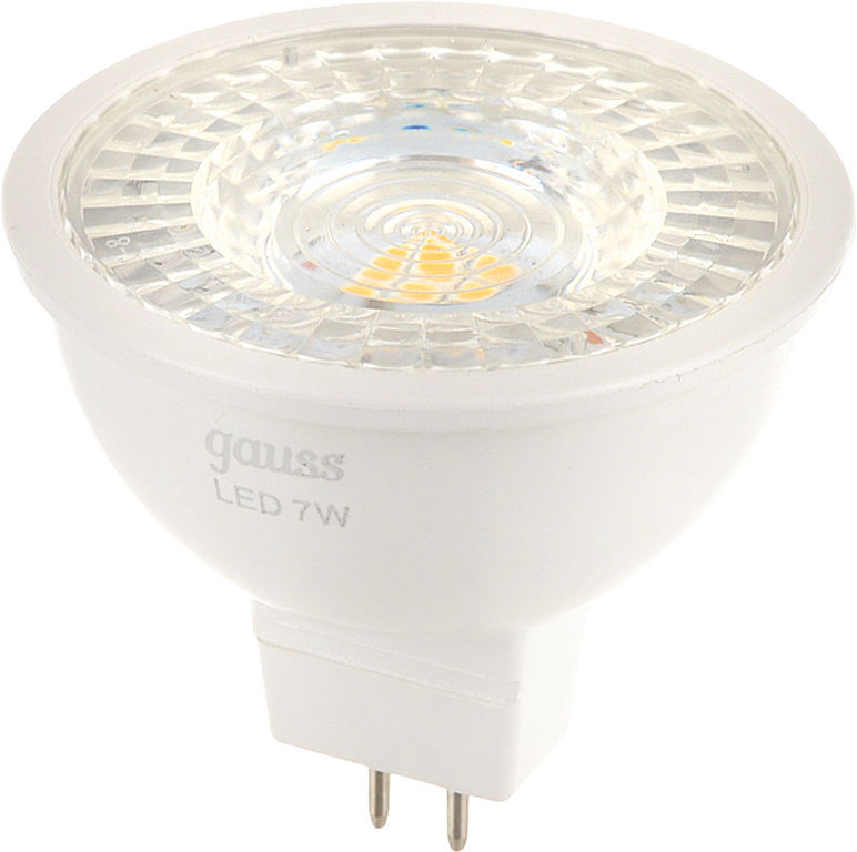 Лампа светодиодная LED 7вт 220в GU5.3 белый Gauss