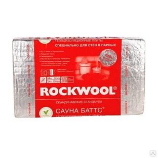 Каменная вата Rockwool Сауна Баттс 1000x600х50 мм 8 шт 
