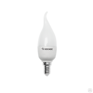 Лампа светодиодная LED Е14 7 Вт свеча на ветру 3000 К Экономка Космос Eco_LED7 WCWE1430 