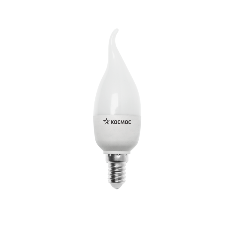 Лампа светодиодная LED Е14 7 Вт свеча на ветру 3000 К Экономка Космос Eco_LED7 WCWE1430