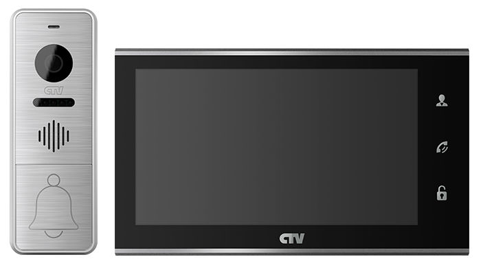 CTV-DP4705AHD B Комплект цветного видеодомофона с экраном 7" формата AHD разрешения Full HD и детектором движения