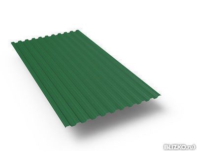 Профнастил ММК МП-21 0,45 RAL6002 Зеленый лист
