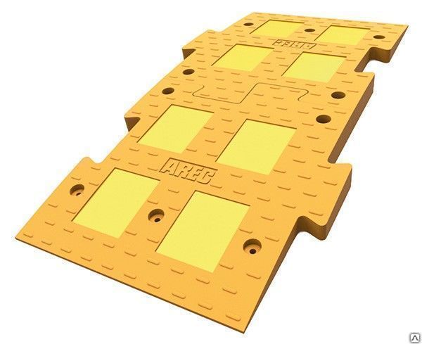 Элемент средний композитный желтый ИДН-1100 500х1100х58 мм 36 кг