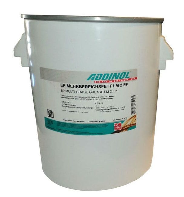 Смазка пластичная ADDINOL Mehrbereichsfett LM 2 EP 25кг, 0,4 кг