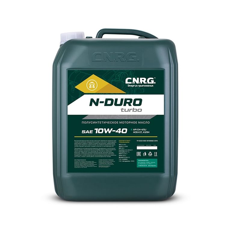 Моторное масло C.N.R.G. N-Duro Turbo 10W-40 CH-4/SJ (кан. 20 л)