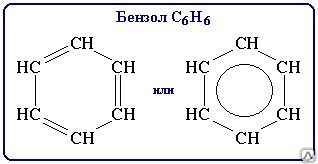 Какие структурные формулы приемлемы для изображения молекулы бензола