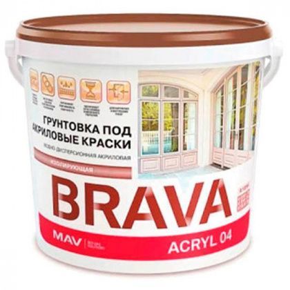 Грунт Brava Acryl 04 (ВД-АК-04) белый SP 20л/20кг, МАВ 2