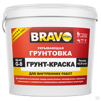 Грунт W - 210 Фасад силикат ведро 10 л, Браво