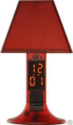 Ночник-светильник CZ-2 (А) (Ночник-часы 4,5Вт. 220В) красный