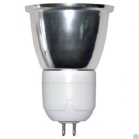 Лампа энергосберегающая 11W 230 V G5.3 4000K спираль Т2 со стеклом ESB926