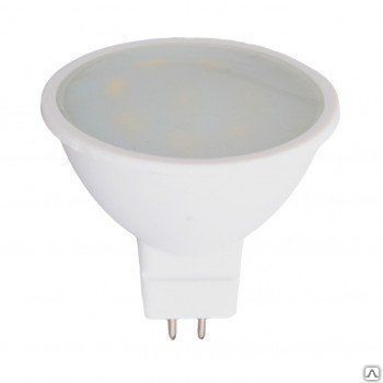 Лампа светодиодная SLED-MR16-7W-230-4000K-GU5,3