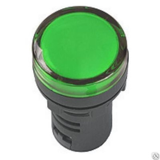 Индикатор AD22DS(LED) матрица d22мм зеленый 240В ИЭК 