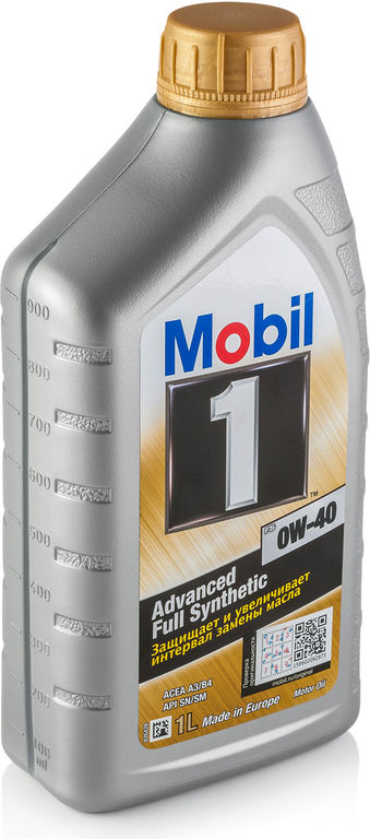Моторное масло Mobil 1 0w-40 синт 1л 2