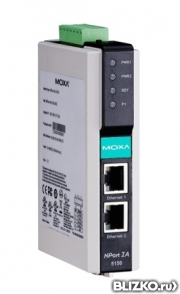 1-портовый асинхронный сервер NPort IA-5150I-T RS-232/422/485 в Ethernet