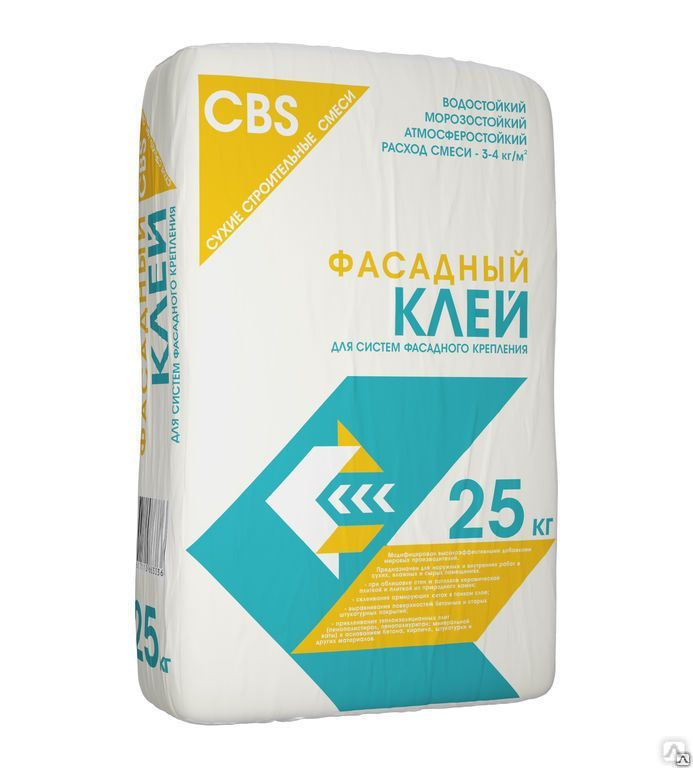 Клей для пенополистирола CBS «ФАСАДНЫЙ» для систем фасадного утепления ...