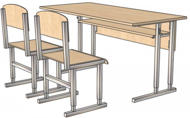 Парта и стул рисунок