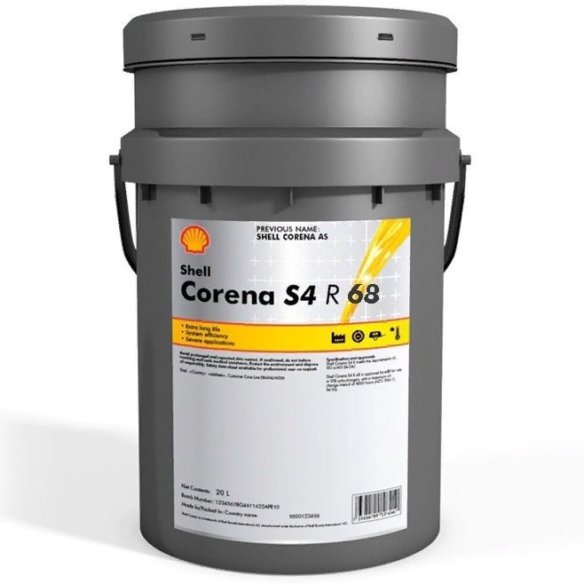 Компрессорное масло SHELL Corena S4 R 68 (20 л)