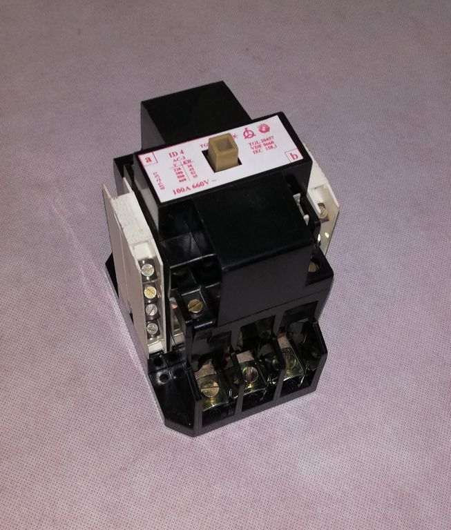 Контактор ID-4 100А 220В 50Гц на гусеничные краны РДК-250, РДК-400