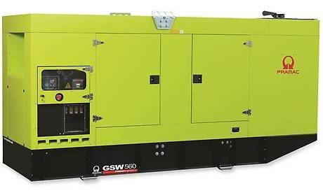 Дизельный генератор Pramac GSW560V закрытая 13570