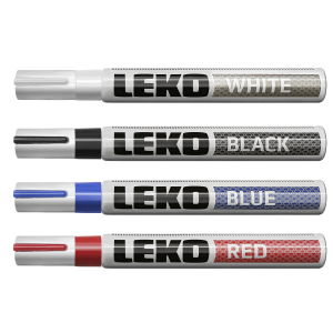Маркер LEKO с нитроэмалью (145 мм, красный, маркер-краска)