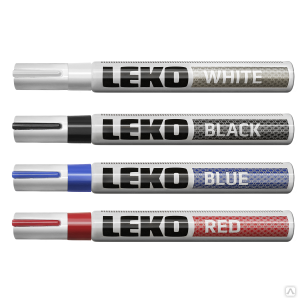 Маркер LEKO с нитроэмалью (145 мм, черный, маркер-краска) 